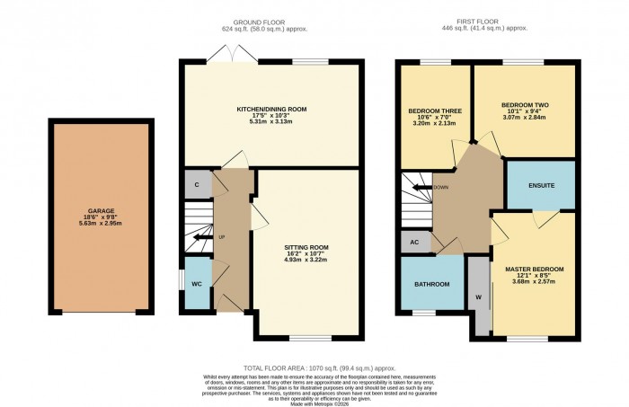 Floorplan for Comet Crescent, Calne