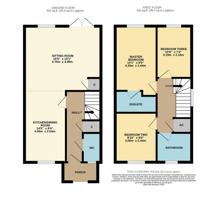 Floorplan for Britannia Drive, Calne