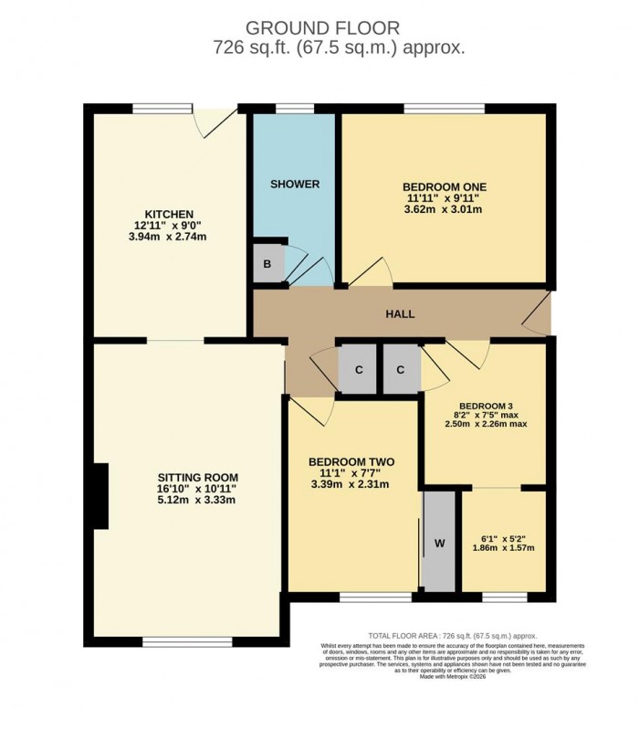 Floorplan for Downham Mead, Chippenham