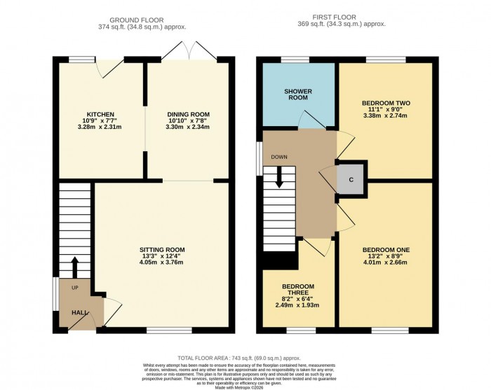 Floorplan for Christopher Drive, Chippenham