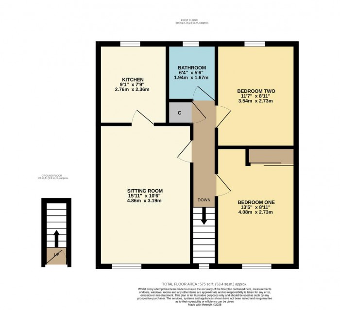 Floorplan for Weavern Court, Chippenham