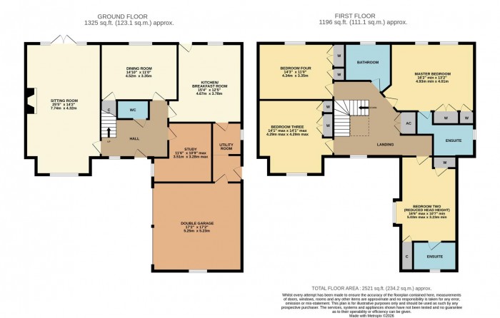 Floorplan for Lime Trees, Christian Malford, Chippenham