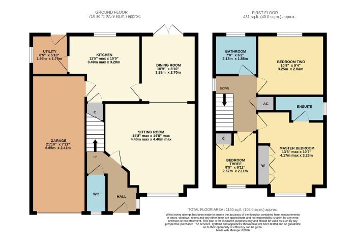 Floorplan for Acacia Close, Chippenham