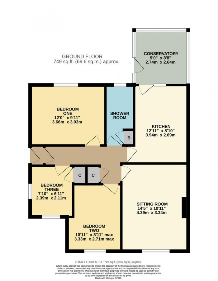 Floorplan for Eastern Avenue, Chippenham