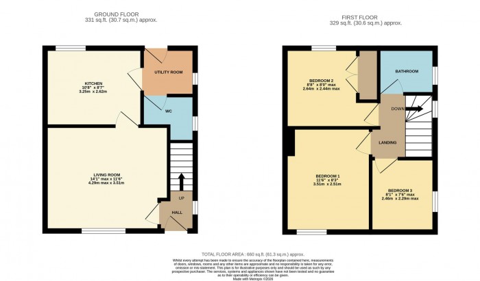 Floorplan for Wood Lane, Chippenham
