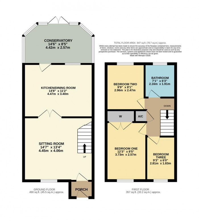 Floorplan for Highgrove Close, Calne