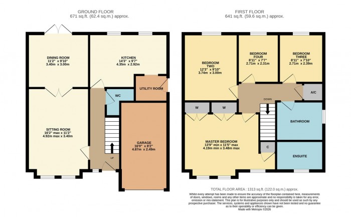 Floorplan for Curlew Drive, Chippenham
