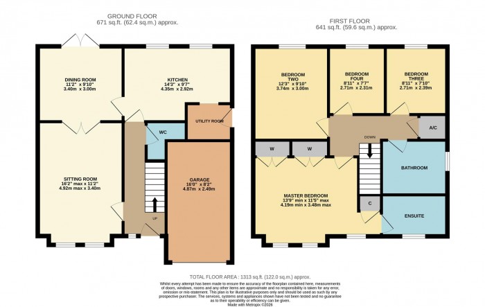 Floorplan for Curlew Drive, Chippenham