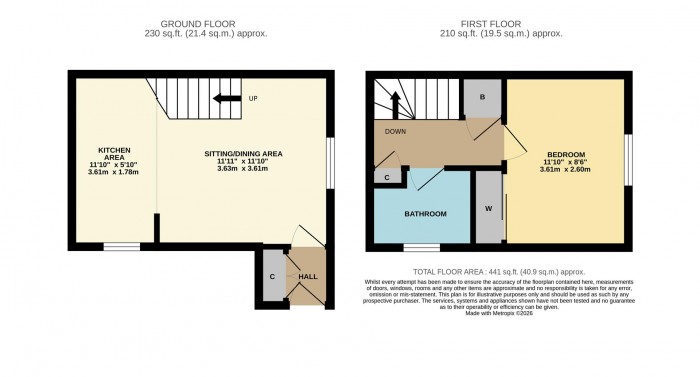 Floorplan for Webb Close, Pewsham, Chippenham