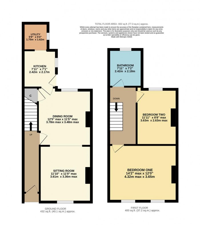 Floorplan for Hawthorn Road, Chippenham