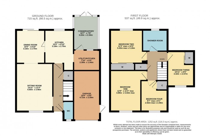 Floorplan for Wells Close, Chippenham