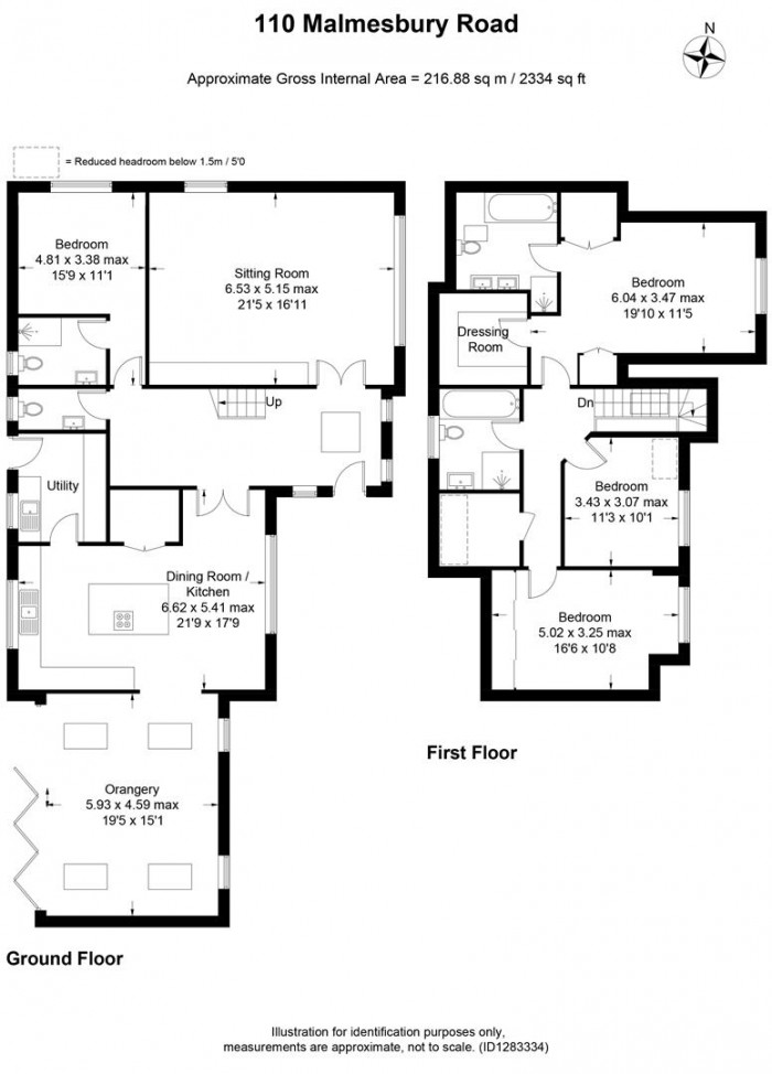 Floorplan for Malmesbury Road, Chippenham