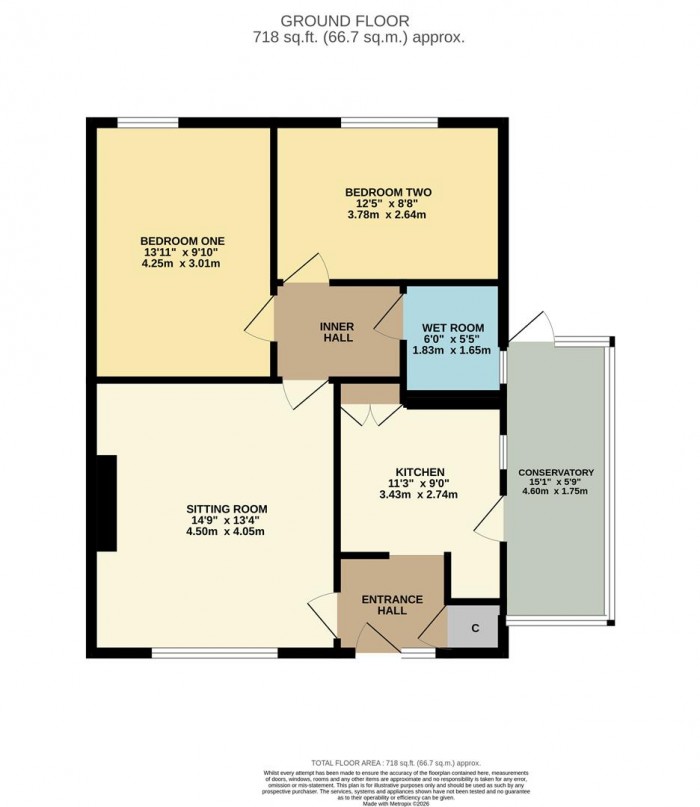 Floorplan for Barons Mead, Chippenham