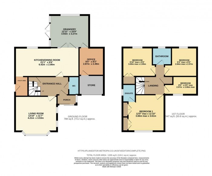 Floorplan for Hexham Close, Chippenham