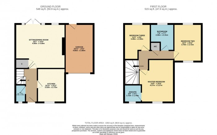 Floorplan for Meadowsweet Drive, Calne