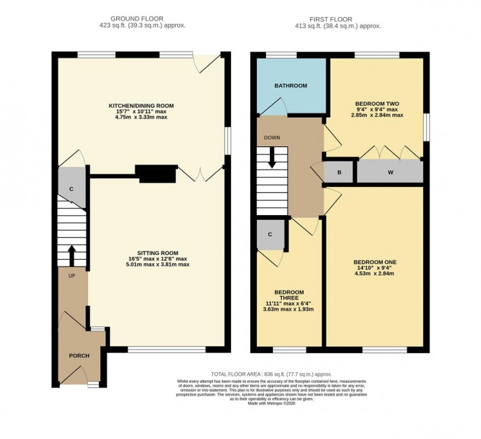 Floorplan for Stonelea Close, Chippenham