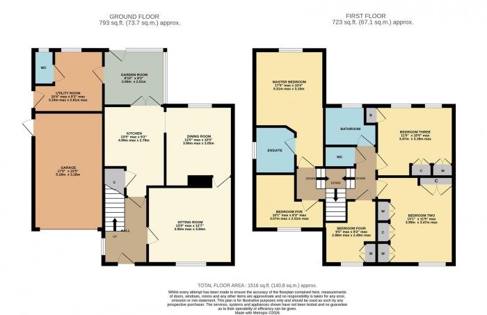 Floorplan for Hardens Close, Chippenham