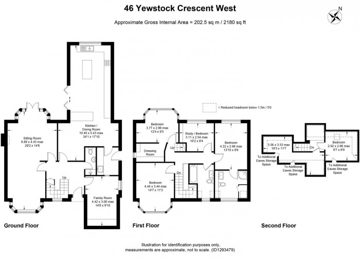 Floorplan for Yewstock Crescent West, Chippenham