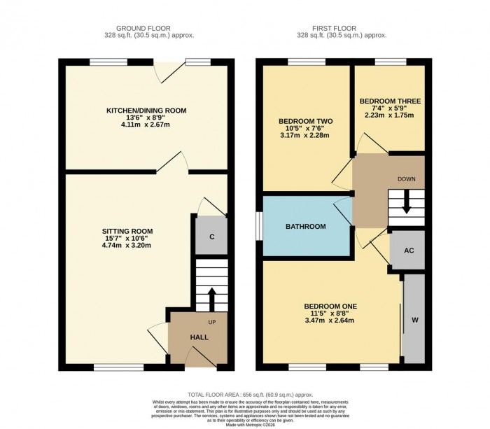 Floorplan for James Close, Chippenham