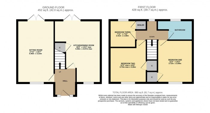 Floorplan for Allington Way, Chippenham