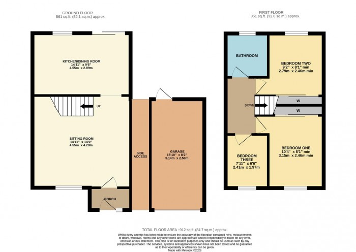 Floorplan for The Close, Kington St. Michael, Chippenham