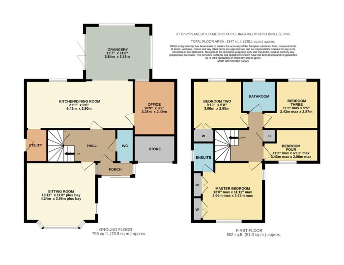 Floorplan for Aintree Drive, Chippenham