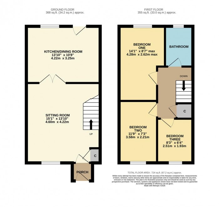 Floorplan for Darcy Close, Chippenham