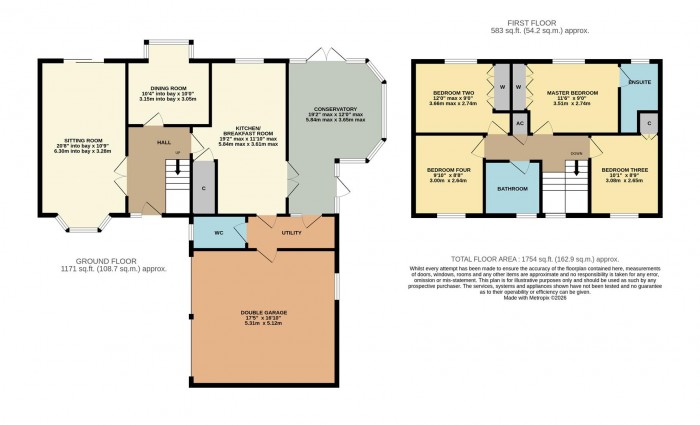 Floorplan for Hedge Row, Chippenham