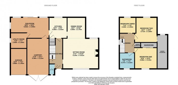 Floorplan for York Close, Chippenham
