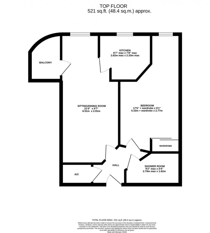 Floorplan for Castle Lodge, Gladstone Road, Chippenham