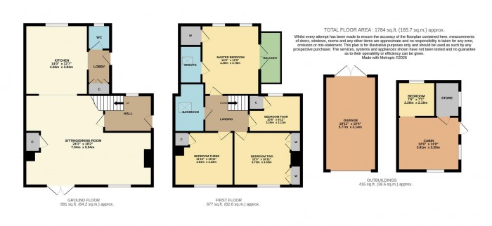 Floorplan for Doveys Terrace, Kington Langley, Chippenham