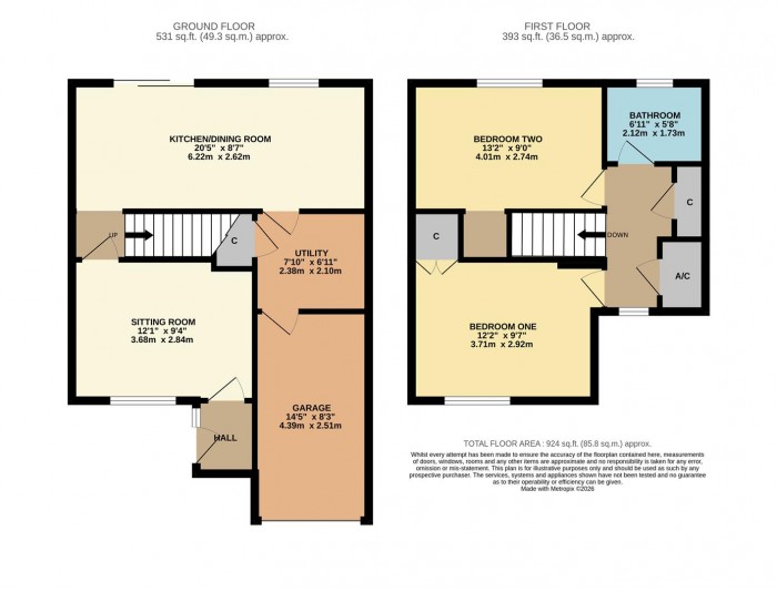 Floorplan for Clover Dean, Chippenham
