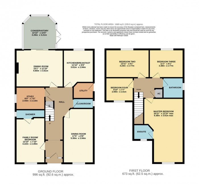Floorplan for Redwing Avenue, Chippenham