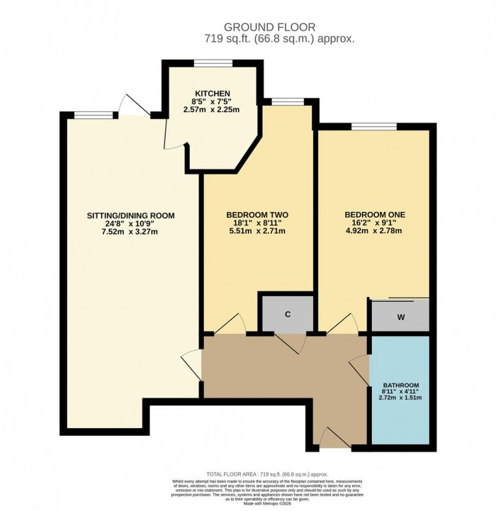 Floorplan for Castle Lodge, Gladstone Road, Chippenham