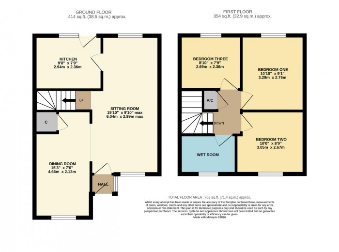 Floorplan for Wicks Drive, Chippenham