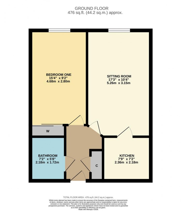 Floorplan for Castle Lodge, Gladstone Road, Chippenham