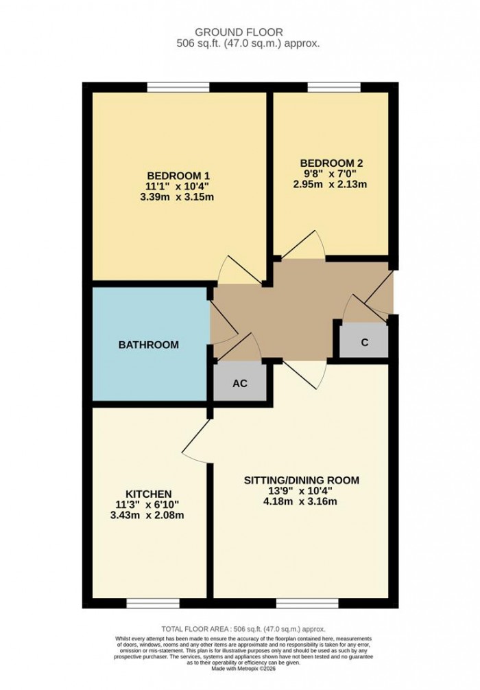Floorplan for Louise Rayner Place, Chippenham