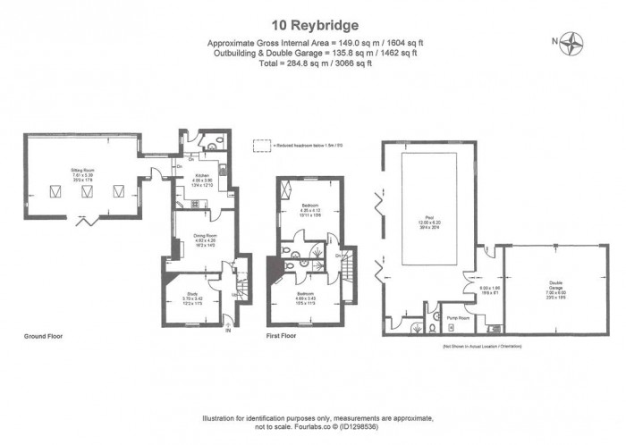 Floorplan for Reybridge, Lacock, Chippenham